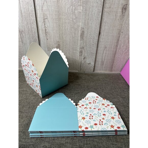 Floral Pattern Decorative Cardstock Small Gift Boxes With Ribbons Pack of 20 - Picture 6 of 11